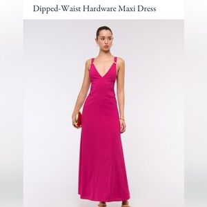 Abercrombie & Fitch Fuchsia Maxi Dress